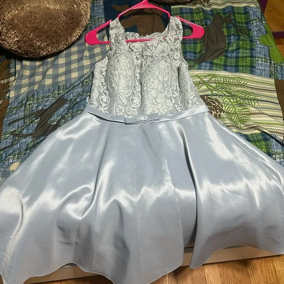 dama silver dresses May Queen MQ2012 Off-Shoulder 3D Butterfly Applique Homecoming Dress
